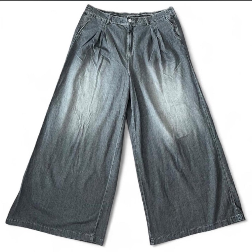 NWOT Torrid Plus Size 20 Tall Inseam Baggy Grey Trouser Jeans